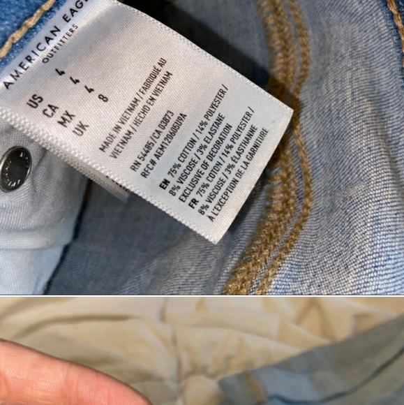 AEO Midi shorts light wash - Picture 5 of 6